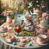 Paasthee Party Schattigee Muisbijen Lieveheersbees Feestdagenkaart