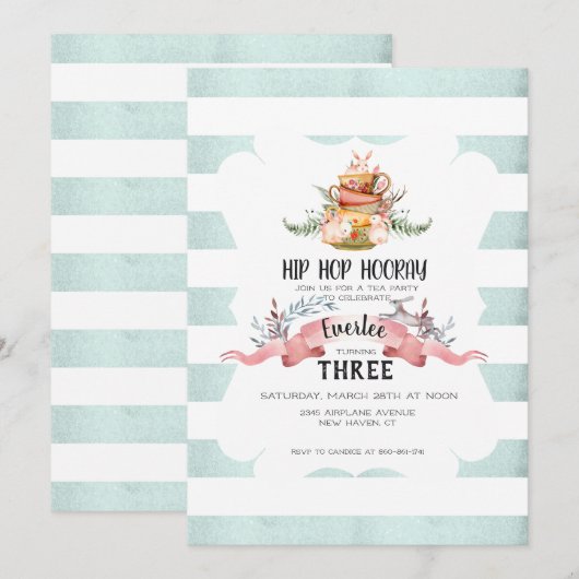 Paastheefeest Kaart (Voorkant / Achterkant)