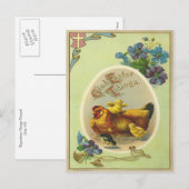  paastijding feestdagenkaart (Voorkant / Achterkant)