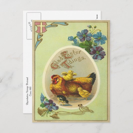 paastijding feestdagenkaart (Voorkant / Achterkant)