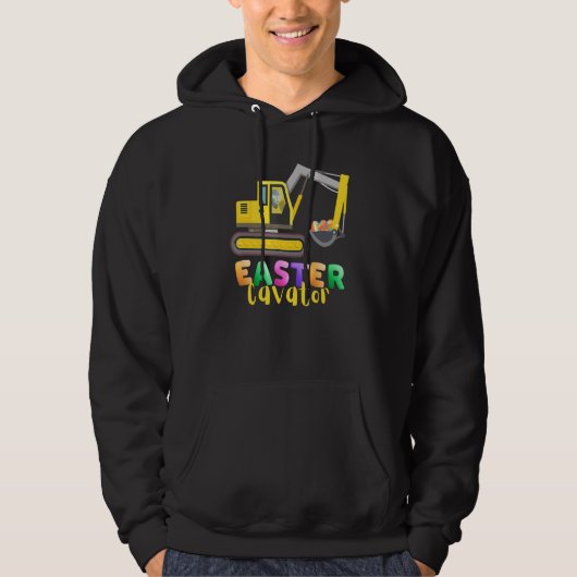 Paastractor met kippeneieren hoodie (Voorkant)