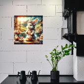 Paastraktaties met Schattigee Waterverf Bunny Bake Poster