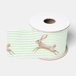 Paastribbon met Leaping Bunny Design Grosgrain Lint