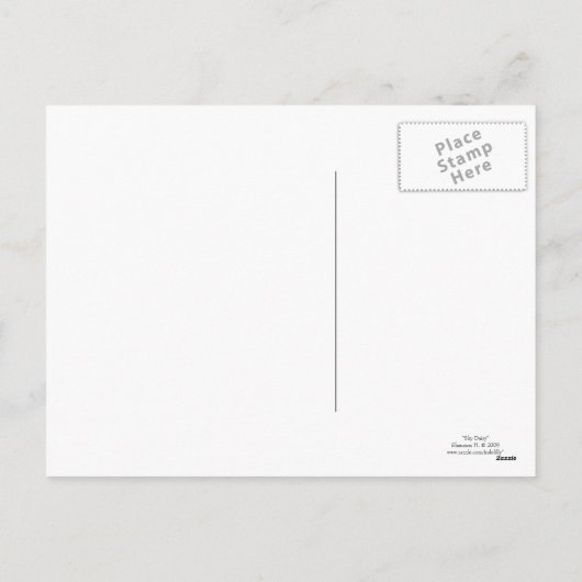 paastroze daisy Briefkaart (Achterkant)