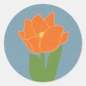 Paastulp Ronde Sticker (Voorkant)