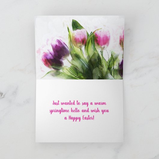 PAASTULPEN BEDANKKAART (Binnen)