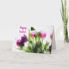 PAASTULPEN BEDANKKAART