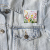 Paastulpen Vierkante Button 5,1 Cm (In situ)