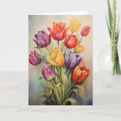  Paastulpenbloemen Kaart (Voorkant)