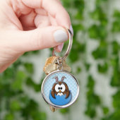 Paasuil - blauw sleutelhanger (Hand)