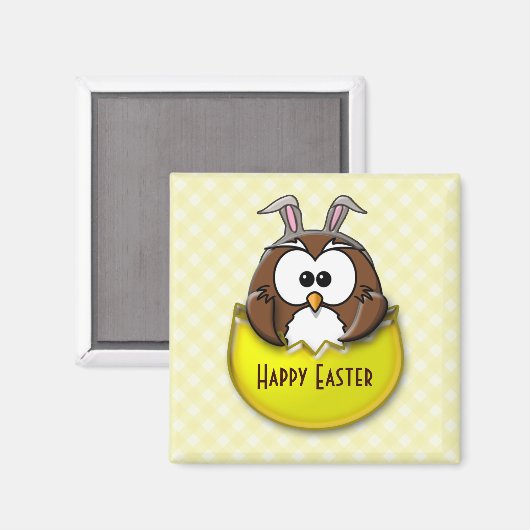 Paasuil - geel magneet (Voorkant / Achterkant)