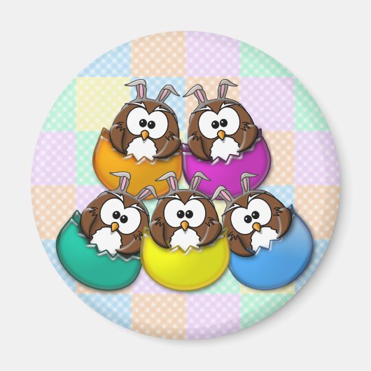 Paasuil - regenboog magneet (Voorkant)