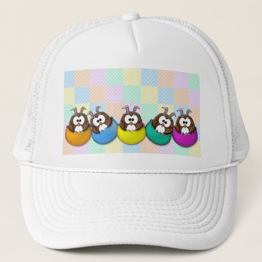 Paasuil - regenboog trucker pet (Voorkant)