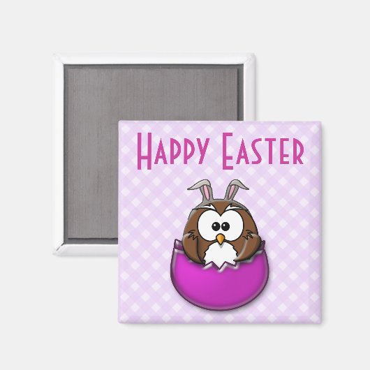 Paasuil - roze magneet (Voorkant / Achterkant)