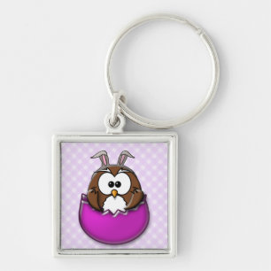 Paasuil - roze sleutelhanger
