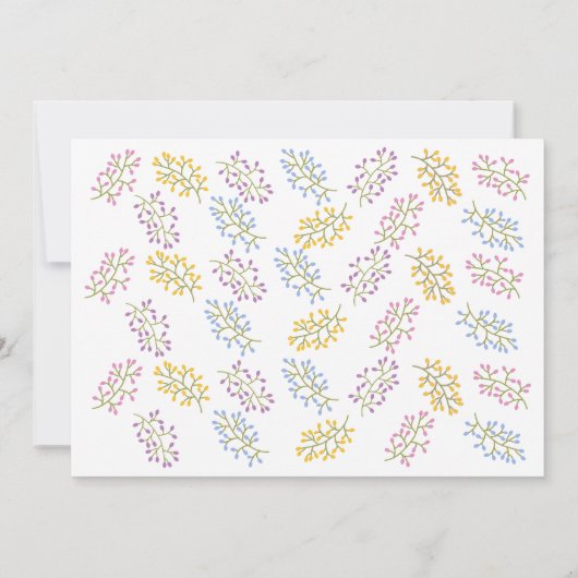 Paasuitnodiging Brunch Krans van Eieren Kaart (Achterkant)