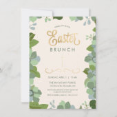 Paasuitnodiging Kaart - Bloemen, Aangepast, Elegan (Voorkant)