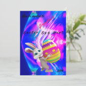 Paasuitnodiging - Paaseierjacht - Personaliseren Kaart (Staand voorkant)