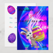 Paasuitnodiging - Paaseierjacht - Personaliseren Kaart (Voorkant / Achterkant)