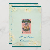 Paasuitnodiging vieren kaart (Voorkant / Achterkant)