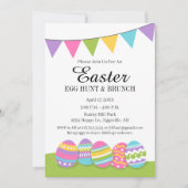 Paasuitnodiging voor Egg Hunt of Brunch Kaart (Voorkant)