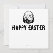 Paasvakantie april cadeau feestdagenkaart (Achterkant)