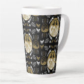 Paasvakantie april cadeau latte mok (Rechterhoek)