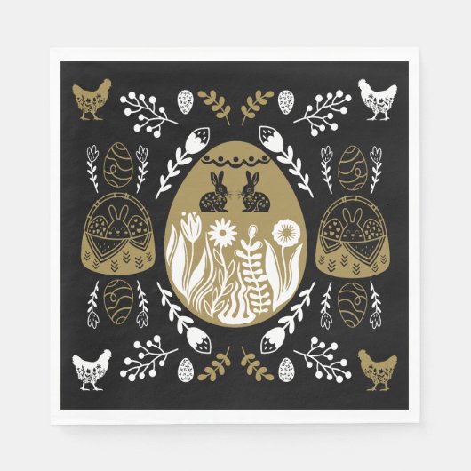 Paasvakantie april cadeau servet (Voorkant)