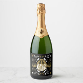 Paasvakantie april cadeau sparkling wijnetiket