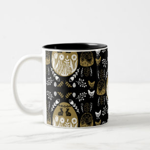 Paasvakantie april cadeau tweekleurige koffiemok