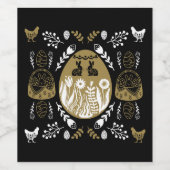 Paasvakantie april cadeau wijn etiket (Enkel label)