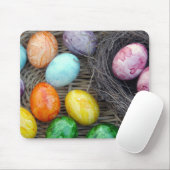 Paasvakantie geschilderde eieren muismat (Met muis)