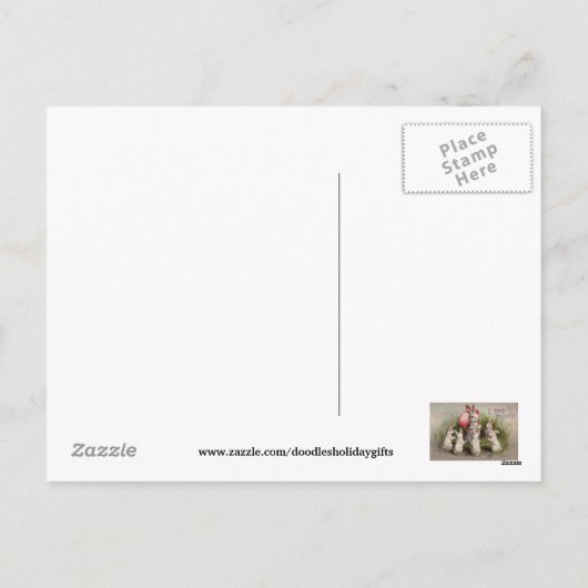  Paasvakantie Groet Briefkaart (Achterkant)