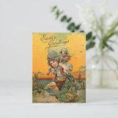  Paasvakantie kunst briefkaart (Staand voorkant)