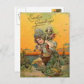  Paasvakantie kunst briefkaart (Voorkant / Achterkant)