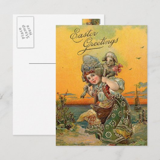  Paasvakantie kunst briefkaart (Voorkant / Achterkant)