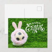 Paasvakantie met Voetbal Paasbundel Briefkaart (Voorkant / Achterkant)