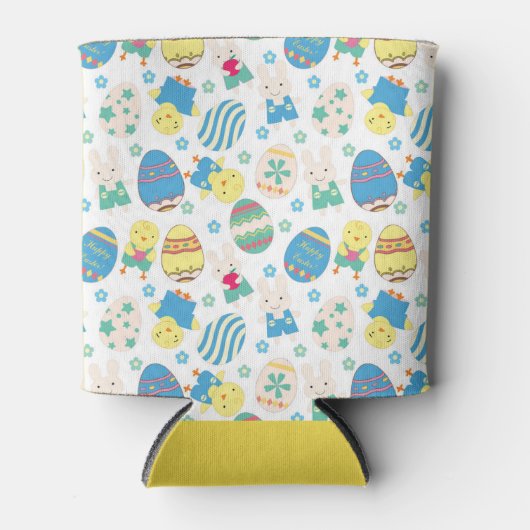 Paasvakantie patroonfeest koelbox blikjeskoeler (Voorkant)