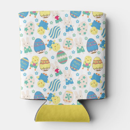 Paasvakantie patroonfeest koelbox blikjeskoeler (Achterkant)