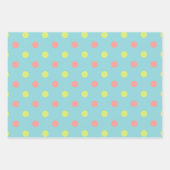 Paasvakantie Polka Dot Pattern Collectie Inpakpapier Vel (Voorkant 2)