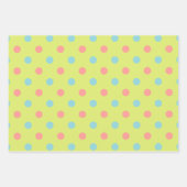 Paasvakantie Polka Dot Pattern Collectie Inpakpapier Vel (Voorkant)