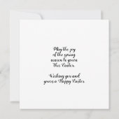 Paasvakantie van Deer Fawn en Spring Flowers Kaart (Achterkant)