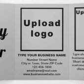 Paasvakantiezaken Grijze drievoudige feestdag Kaar Drieluik Wenskaart (Binnenkant midden)