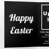 Paasvakantiezaken - zwarte trimpe feestdag - Kaart (Binnenzijde eerst)