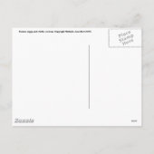 Paasvarken en kuikens briefkaart (Achterkant)