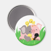 Paasvarken en kuikens magneet (Voorkant / Achterkant)