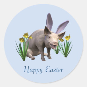 paasvarken ronde sticker