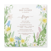 Paasveer Baby shower Magnetische Uitnodiging