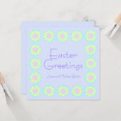 Paasvergrotingen van Lavender Kaart (Voorkant / Achterkant in situ)