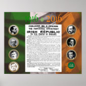 Paasverhoging 1916 - 2016 Herdenking Poster (Voorkant)